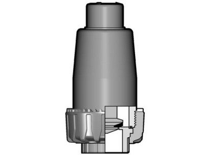 Донный клапан VZ ПВХ с муфтовыми окончаниями, EPDM, FIP d63 (DN50)