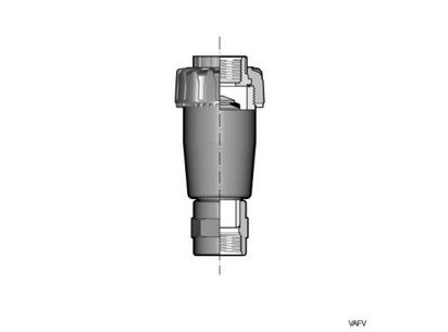Воздухоотводный клапан VA ПВХ с резьбовыми окончаниями, EPDM, FIP R11/2'' (DN40)