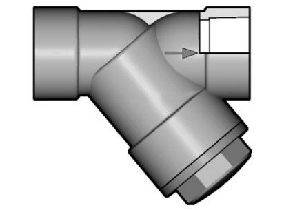 Грязевый фильтр RV ПВХ с муфтовыми окончаниями; DN65-100, EPDM, FIP d90 (DN80)