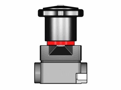 Компактный мембранный клапан CM с муфтовыми окончаниями (уплотнение EPDM / мембрана EPDM) PP-H d16 (DN12)