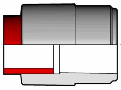 Муфта редукционная для раструбной сварки PP-H FIP 32x25 PN10