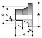 Фото Бурт под фланец для стыковой сварки PP-H FIP SDR11 PN6 d32