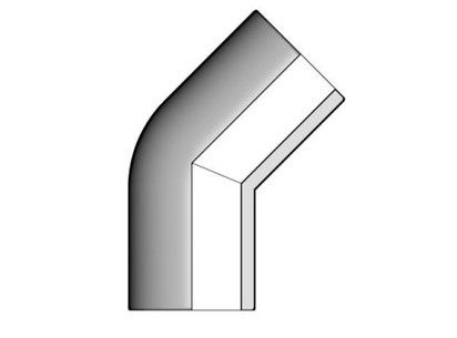 Фотография Отвод 45° для стыковой сварки PP-H FIP SDR17.6 PN10 d75