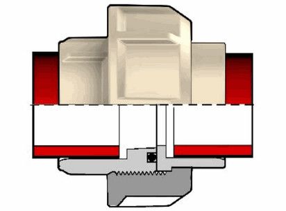 Фотография Муфта разборная для раструбной сварки PP-H FIP PN10