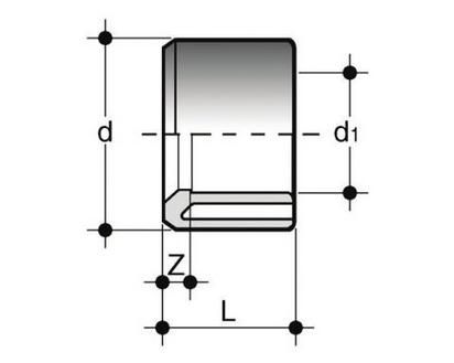 Изображение Кольцо переходное ПВХ FIP 280x225