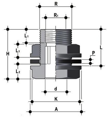 Фото Танк-адаптер ПВХ FIP 20x1x3/4