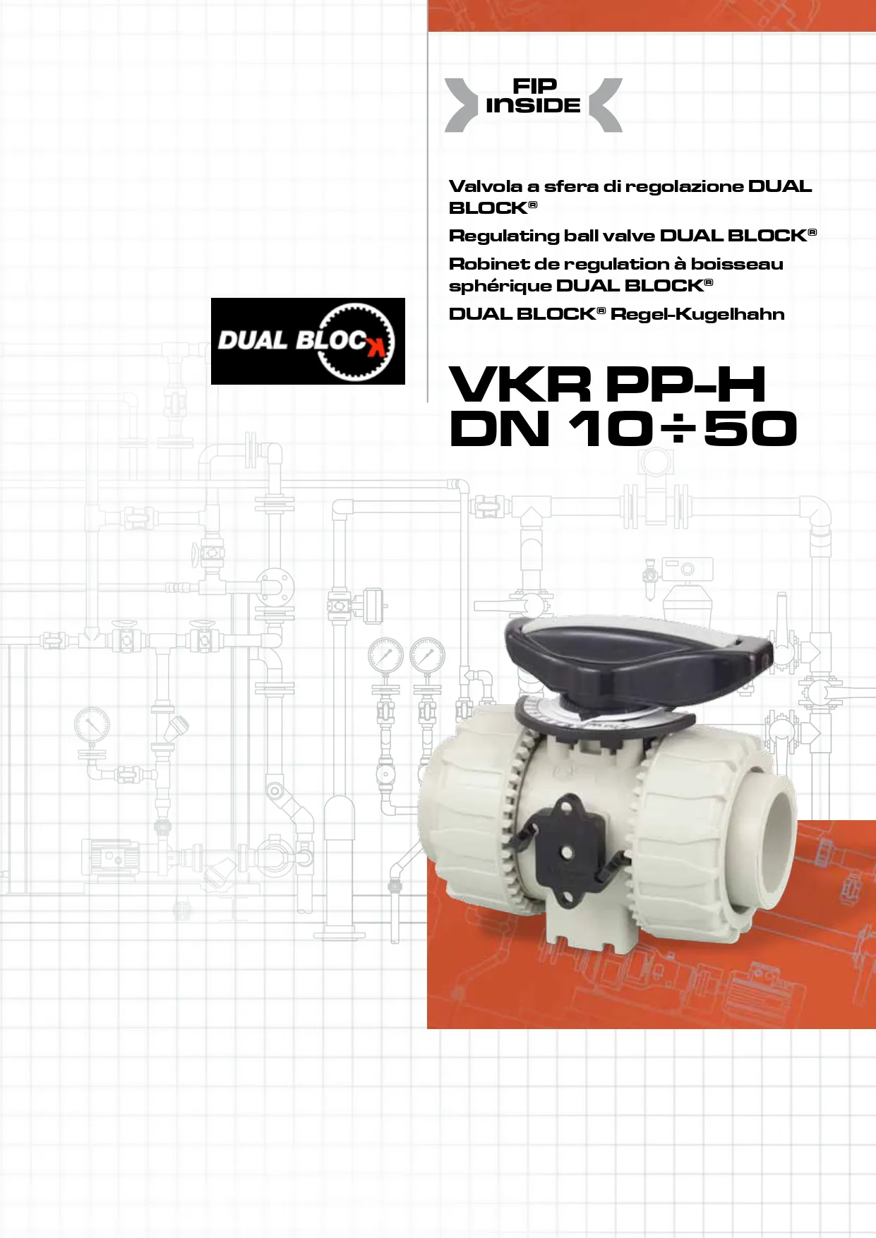 Регулирующие шаровые краны VKR DN10-50 из ПП-гомополимера