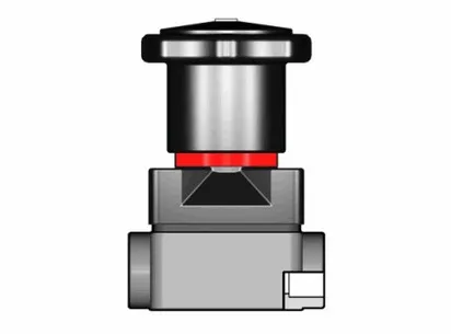 Компактный мембранный клапан CM ПВДФ с муфтовыми окончаниями d16 (DN12)