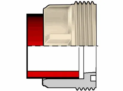 Муфтовая вставка ПВДФ d40 SDR21 PN16