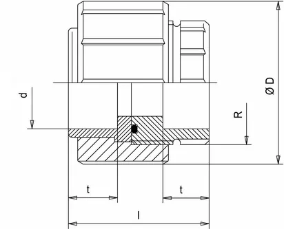 Муфта разборная ПВДФ (Simona) d63 SDR21 PN16