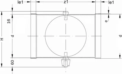 Дроcсельный клапан со ступенчатой регулировкой PPs d200