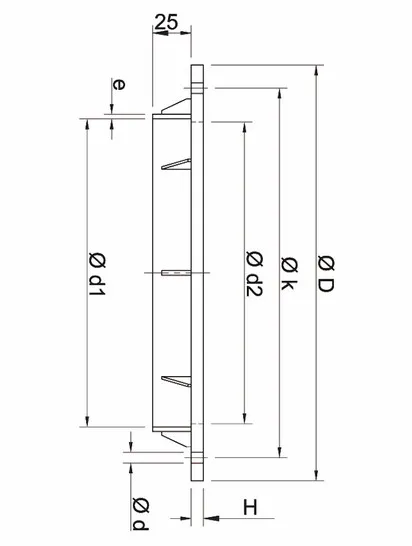 Фланцевый адаптер PPs d50
