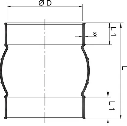 Шаровая манжета с лентой PPs d63