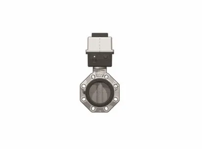 Дисковый затвор FK ХПВХ с эл.приводом 90-240V d90 (DN80)