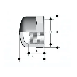 Фото Заглушка ПВХ FIP с ВР 3/4"