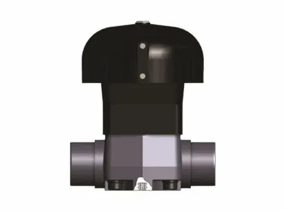 Фотография Мембранный клапан ПВХ с пневмоприводом, VM, EPDM, FIP d110 (DN100)