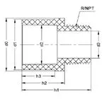 Фото Редукционная муфта ПВДФ с НР PN 16 40х1 1/4"