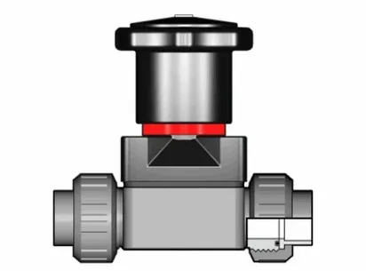Компактный мембранный клапан СM ХПВХ с втулочными окончаниями d20 (DN15)
