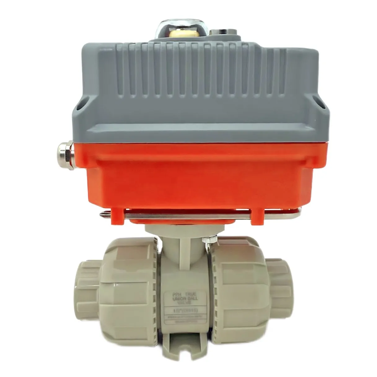 Шаровой кран VKD с эл.приводом 220V, муфтовые окончания (уплотнение FKM) PP-H d50 (DN40)