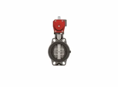 Дисковый затвор общего применения FE ПВХ c пневмоприводом ДвД, EPDM, FIP d90 (DN80)