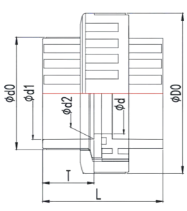Фото Муфта разборная ПВХ клеевая IPS d25