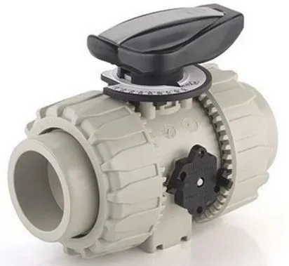 Шаровой кран для регулирования потока VKRIM c муфтовыми окончаниями (уплотнение EPDM) PP-H d25 (DN20)