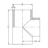 Фото Тройник для стыковой сварки 90° PP-H IPS PN10 d63