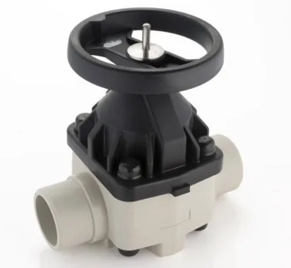 Мембранный клапан VMDM с втулочными окончаниями (уплотнение FKM / мембрана PTFE) PP-H d90 (DN80)