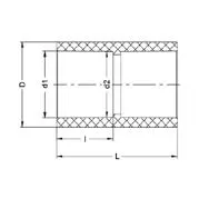 Фото Муфта соединительная ПВДФ PN 16 d25