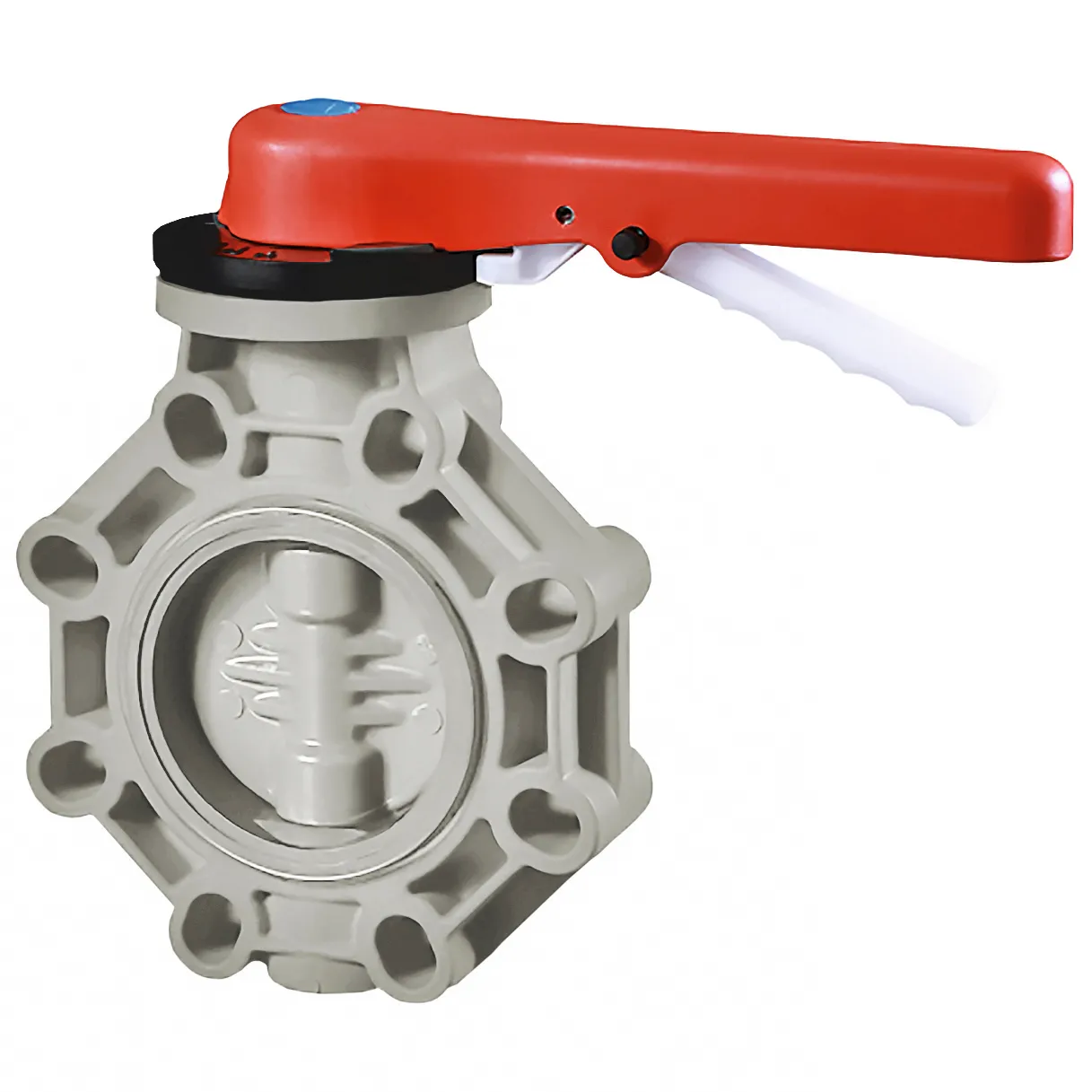 Затвор дисковый с рукояткой PP-H IPS d140 (DN125)