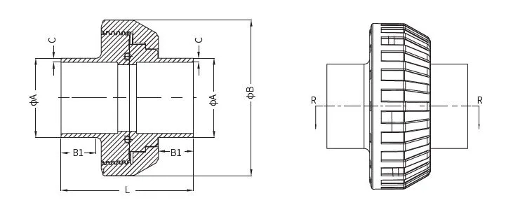 Фото Муфта разборная ПВДФ PN 16 d63