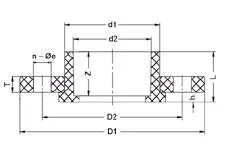 Фото Фланец свободный с буртом ХПВХ IPS (Model B) PN10 d355