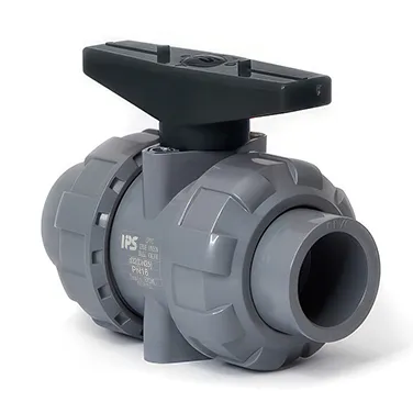 Кран шаровый ХПВХ муфтовый промышленный EPDM IPS d90 (DN80)