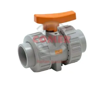 Кран шаровый ХПВХ муфтовый промышленный EPDM Comer d63 (DN50)