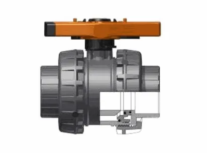 Шаровой кран общего применения VXE ХПВХ с муфтовыми окончаниями, DN65-100 d90 (DN80)