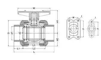 Фото Кран шаровой промышленного применения, муфтовые окончания, EPDM, IPS d110