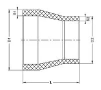Фото Муфта переходная для стыковой сварки PP-H IPS PN10 315x160