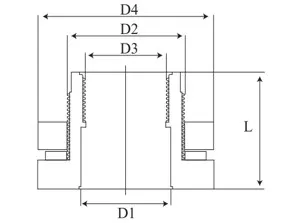Фото Соединитель с цистерной, ILIFV ПВХ IPS d40