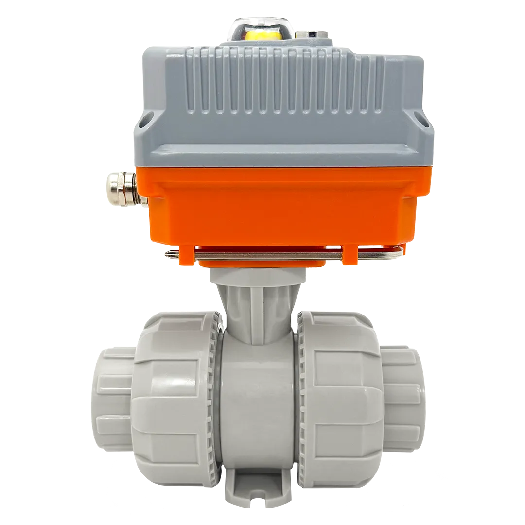 Изображение Шаровой кран IVKD ПП-гомополимер с эл.приводом 24V DC, муфтовые окончания, FKM, IPS d25 (DN20)
