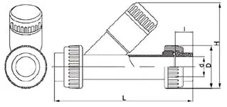 Фото Фильтр сетчатый (грязевой) PP-H IPS d40 (DN32)