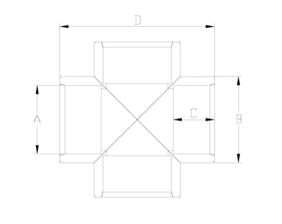 Фото Крестовина клеевая ПВХ Hidroten d75