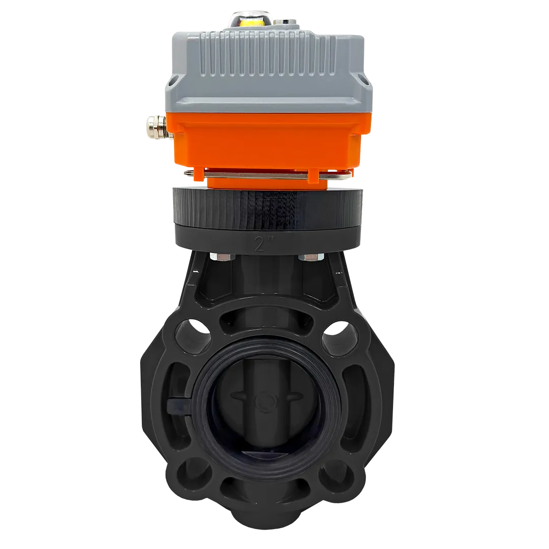 Изображение Дисковый затвор IFK ПВХ с электрическим приводом 24V DC, FKM, IPS d90 (DN80)