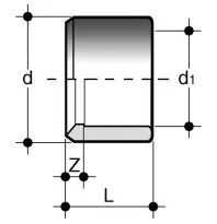 Изображение Кольцо переходное ПВХ FIP 40x32