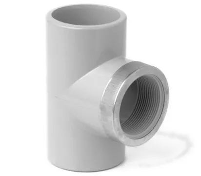 Тройник переходной ВР с усиливающим кольцом ХПВХ 16x3/8" PN16