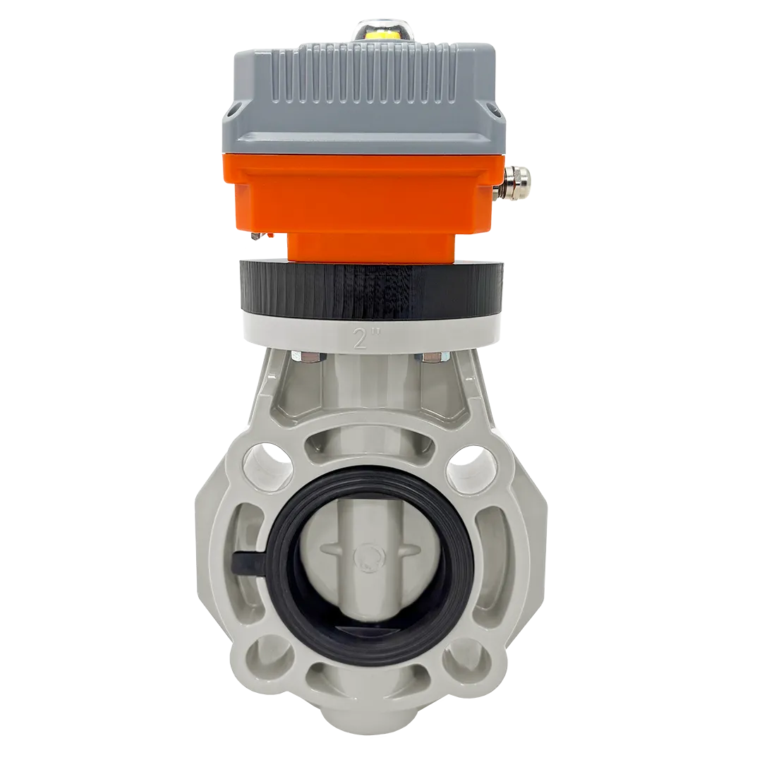 Дисковый затвор IFK PP-H с электрическим приводом 24V DC, EPDM, IPS d90 (DN80)