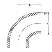 Фото Отвод для стыковой сварки 90° PP-H IPS PN10 d75