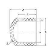 Фото Заглушка ПВДФ для раструбной сварки PN 16 d40