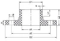 Фото Фланцевое соединение жесткое для стыковой сварки PP-H IPS PN10 d160