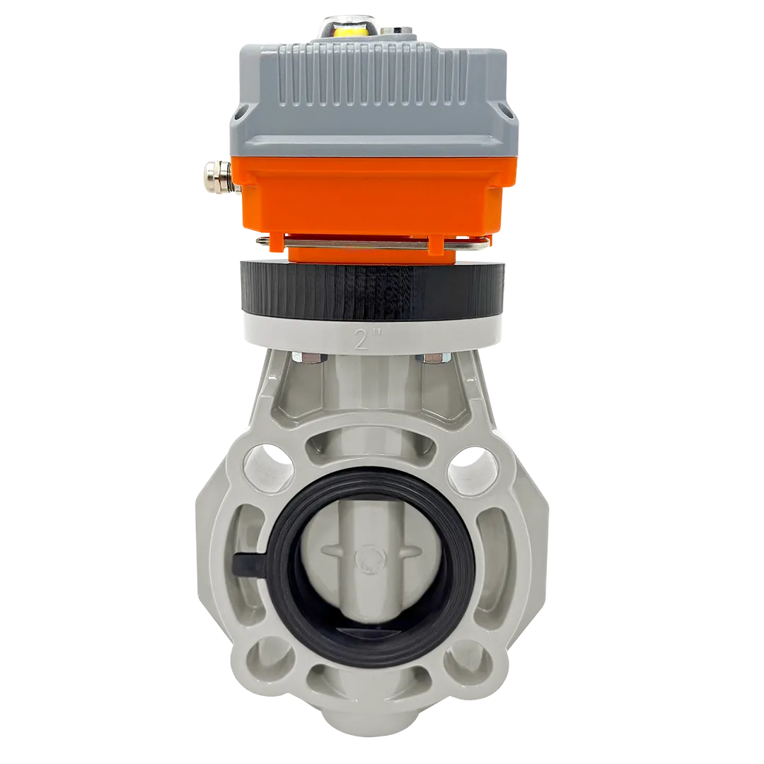 Изображение Дисковый затвор IFK PP-H с электрическим приводом 24V DC, FKM, IPS d63 (DN50)