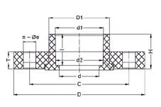 Фото Фланец свободный с буртом ХПВХ IPS (Model A) PN16 d75